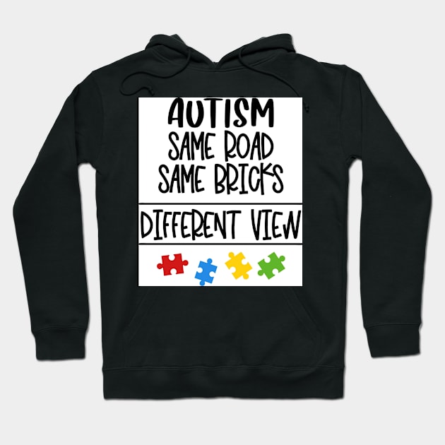 Autism Same Road Hoodie by Wanderer Bat